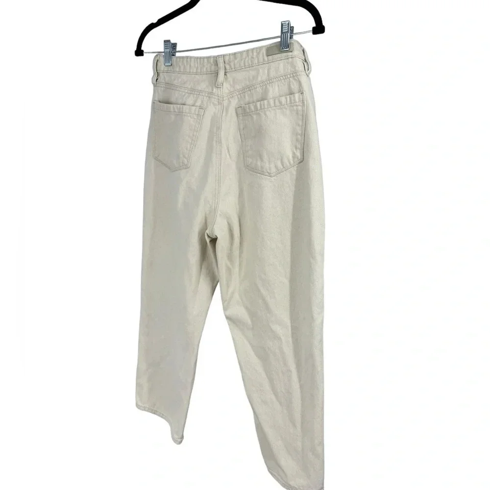 Blank NYC The Baxter white denim buttonfly jeans crop size 29